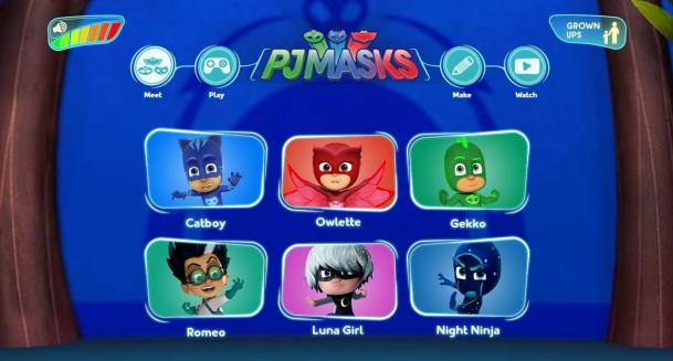 The PJ Masks Online Service may contain websites and mobile apps directed to children, including young children between the ages of 2 and 5.  It contains a children’s section (the “Children’s Area”) and a parents’ section (the “Grown-Up Area”).  In the Children’s Area, children mainly participate only by playing games, reading e-books and watching videos. We generally do not offer any place in the Children’s Area where a child can sign up or enter PII. Typically, the only part of the PJ Masks Online Service where anyone can enter information is the Grown-Up Area. ..by Entertainment One UK Limited 45 Warren Street London W1T 6AG, UK  familyenquiries@entonegroup.com