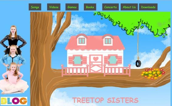 The TREETOP SISTERS website features music, video, animations, e-books, and games based on the TREETOP SISTERS animated song series...by Addictive2Music Productions 4 Huntley Lane Bella Vista AR. 72715  terry@treetopsisters.com