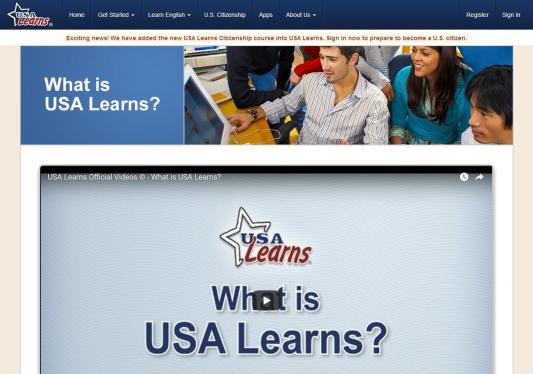 Welcome to USA Learns, a free website for people who want to learn English. Here you can practice English speaking, reading, writing, listening, grammar, vocabulary and more. With our new USA Learns Citizenship course, you can also prepare for your naturalization interview and prepare to become a U.S. citizen!